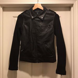 NWOT Faux-Leather Jacket